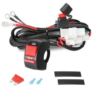 ATV LED Light Wiring Harness with Handlebar Switch