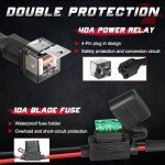 LED Light Bar Wiring Harness Kit with Switch