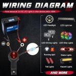 LED Light Bar Wiring Harness Kit with Switch