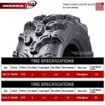 WANDA Premium ATV/UTV Tire Set 25x8-12, 25x10-12