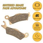 Sintered Brake Pads 3 Sets for Can Am Outlander 450/500 / 570/650 / 800/850 / 1000 Front & Rear Heavy Duty Brake Pads Replacement
