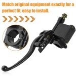 QAZAKY 7/8inch Left Handlebar Hydraulic Brake Master Cylinder Lever Pump for ATV Quad Moped Pit Dirt Bike Kids Motorcycle 50cc 70cc 90cc 110cc 125cc 150c 200cc 250cc GY6 22mm Taotao Kazuma Sunl Roketa