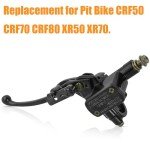 QAZAKY 7/8inch Left Handlebar Hydraulic Brake Master Cylinder Lever Pump for ATV Quad Moped Pit Dirt Bike Kids Motorcycle 50cc 70cc 90cc 110cc 125cc 150c 200cc 250cc GY6 22mm Taotao Kazuma Sunl Roketa