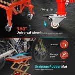 Heavy Duty Hydraulic ATV Lift Jack with Wheels