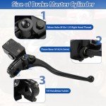 M MATI Front Brake Master Cylinder for Honda ATV TRX 200 250 300 350 420 500 500 ATC 200 250 350 45510-HR3-305