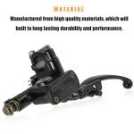QAZAKY 7/8inch Left Handlebar Hydraulic Brake Master Cylinder Lever Pump for ATV Quad Moped Pit Dirt Bike Kids Motorcycle 50cc 70cc 90cc 110cc 125cc 150c 200cc 250cc GY6 22mm Taotao Kazuma Sunl Roketa