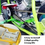 YOXUFA Mini Bike Motor Engine Mounting Plate Adapter Bracket for 79cc 97cc 100cc Coleman CT100U CC100X Baja DoodleBug DB30 Motovox MBX10 MBX11 Predator 212cc Tecumseh 4 Stroke Engine Parts Aluminum