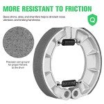 Youxmoto Rear Drum Brake Shoes Fit for Honda Rubicon Fourtrax Foreman TRX 500 FA FGA FE 4X4/ TRX500FM FPE FPM FPA FPE/ CB700SC VF700C VF750C PC800