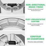 Youxmoto Rear Drum Brake Shoes Fit for Honda Rubicon Fourtrax Foreman TRX 500 FA FGA FE 4X4/ TRX500FM FPE FPM FPA FPE/ CB700SC VF700C VF750C PC800
