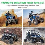 Youxmoto Rear Drum Brake Shoes Fit for Honda Rubicon Fourtrax Foreman TRX 500 FA FGA FE 4X4/ TRX500FM FPE FPM FPA FPE/ CB700SC VF700C VF750C PC800