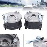 KONKENIE Left & Right Brake Drum Assembly Front Brake Drum Housing Wheel Hub with Brake Fit For 50cc 70cc 90cc 110cc 125cc ATV Quad 4 Wheeler Go Kart Dune Buggy