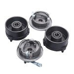 KONKENIE Left & Right Brake Drum Assembly Front Brake Drum Housing Wheel Hub with Brake Fit For 50cc 70cc 90cc 110cc 125cc ATV Quad 4 Wheeler Go Kart Dune Buggy
