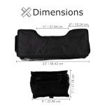 Universal Insulated ATV Rear Cargo Bag - Black