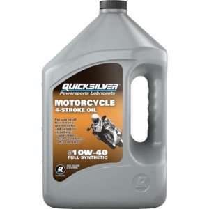 Quicksilver 10W-40 Synthetic Motorcycle Oil, 1 Gallon