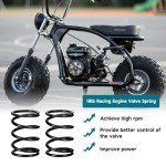 FVRITO Motor Engine Mounting Plate for Predator 212cc 196cc 224cc GX160 6.6HP OHV Small Clone Engine Mini Bike Coleman CT200U BT200X CC100X Baja Doodlebug DB30 Performance Parts Aluminum Black