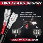 LED Light Bar Wiring Harness with Handlebar Switch