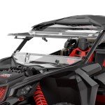 KEMIMOTO X3 Flip Windshield for Can-Am Maverick
