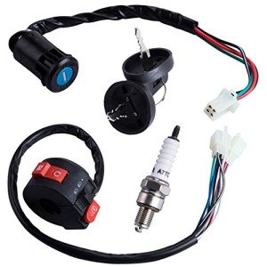 Left Starter Switch with Ignition Key Assembly for ATVs