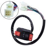 Left Starter Switch with Ignition Key Assembly for ATVs