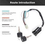 Supaospg 4-Wire Ignition Switch with Keys