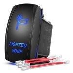 Nilight 90007B LED Lighted Whip Rocker Switch