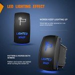 Nilight 90007B LED Lighted Whip Rocker Switch