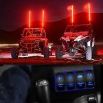 Nilight 90007B LED Lighted Whip Rocker Switch