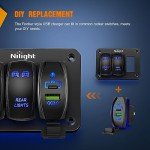 Dual USB Fast Charger for Rocker Switch Panels