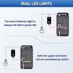Dual Blue LED Rocker Switch Set for ATV/UTV