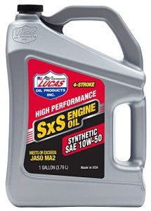 Lucas Oil 10W-50 Synthetic SXS Engine Oil - 1 Gallon