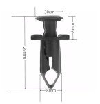 50 Pcs 8mm ATV Fender Push Retainer Clips