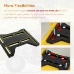 FVRITO Motor Engine Mounting Plate for Predator 212cc 196cc 224cc GX160 6.6HP OHV Small Clone Engine Mini Bike Coleman CT200U BT200X CC100X Baja Doodlebug DB30 Performance Parts Aluminum Black