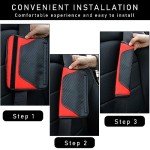 Ziciner Carbon Fiber Seat Belt Shoulder Pads - 2 Pack