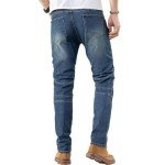 Men's Motocross Riding Pants with CE Armor - Blue