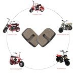 KAMIER Mini Bike Brake Pads for 79cc-105cc
