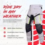 Waterproof Motorcycle Cargo Pants with CE Armor