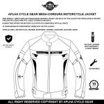 Alpha Cycle Gear Breathable Mesh Motorcycle Jacket - XXXL