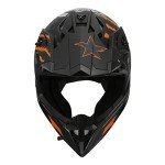 Unisex Motocross Full Face ATV Helmet - Black/Orange