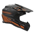 Unisex Motocross Full Face ATV Helmet - Black/Orange
