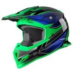 GLX GX23 Full Face ATV Helmet - Sear Green