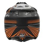 Unisex Motocross Full Face ATV Helmet - Black/Orange