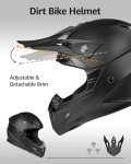 YEMA YM-915 DOT Approved Full Face ATV Helmet