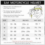 ILM Dual Sport Full Face ATV Helmet - Matte Black
