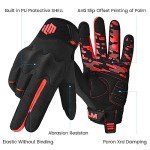 Full Finger Touch Screen ATV Gloves for Adults