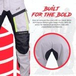 Waterproof ATV Riding Pants with CE Armor, Hi Vis