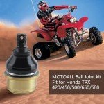 MOTOALL upper/lower Ball Joint kit Fit for Honda TRX 420/450 / 500/650 / 680 Foreman Rubicon Rincon 1998 1999 2000-2017 51375-HP5-601 Pack of 4