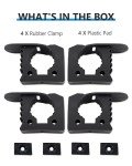 ATV Shovel Holder, Quick Release Clamp Bracket - 4 Pack