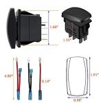 Red LED Wiper Rocker Switch for ATV & UTV