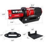 X-BULL 12V Waterproof ATV Electric Winch Kit