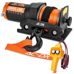 12V 2000-lb ATV/UTV Electric Winch with Rope